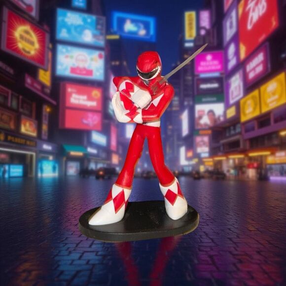 2017 Power Rangers Hero World Series Funko Vinyl Figures Red Ranger & Sword B19 - Picture 1 of 5